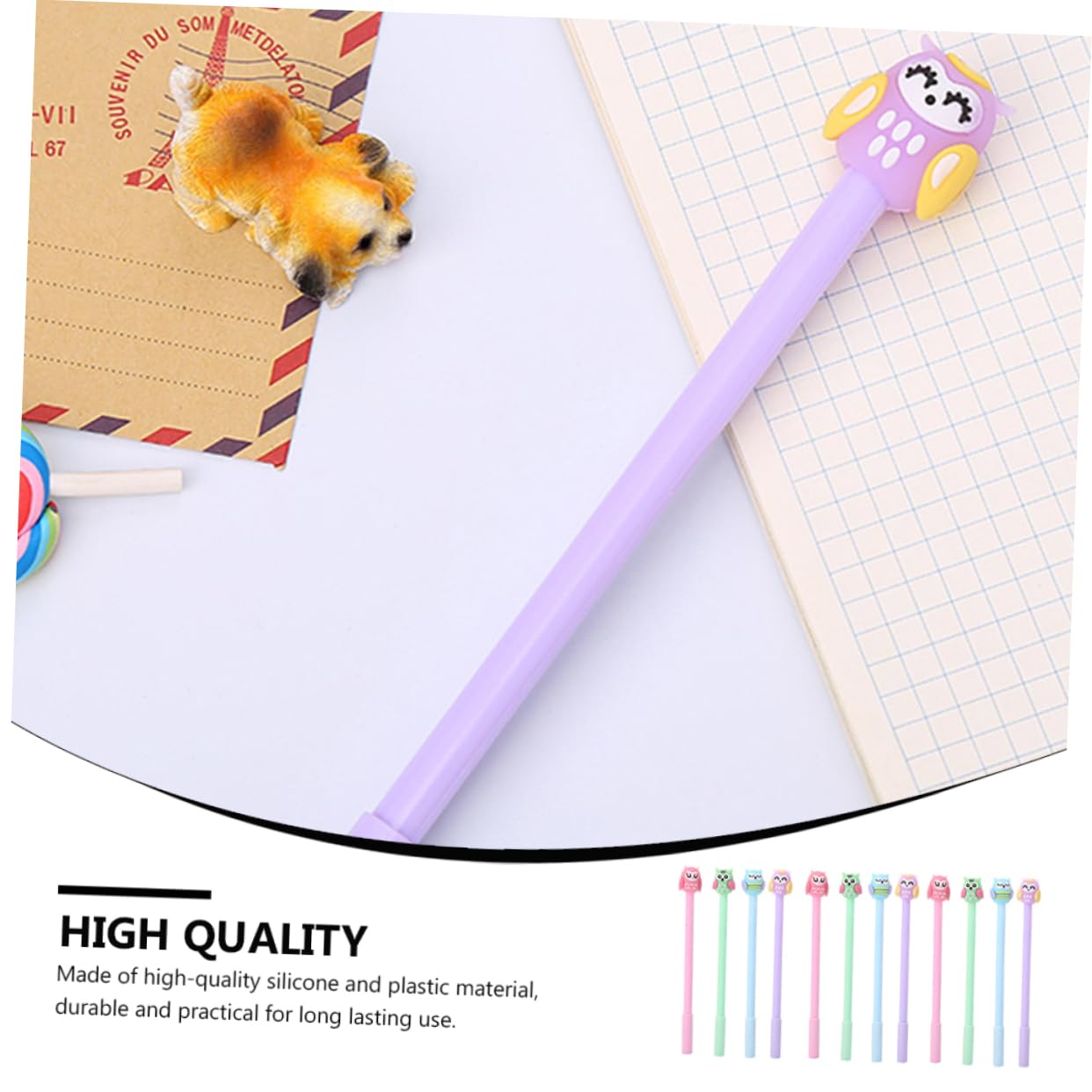 NUOBESTY 36piezas Bolígrafos De Gel Diseño De Para y Tinta Para Escritura y Dibujo Papelería y