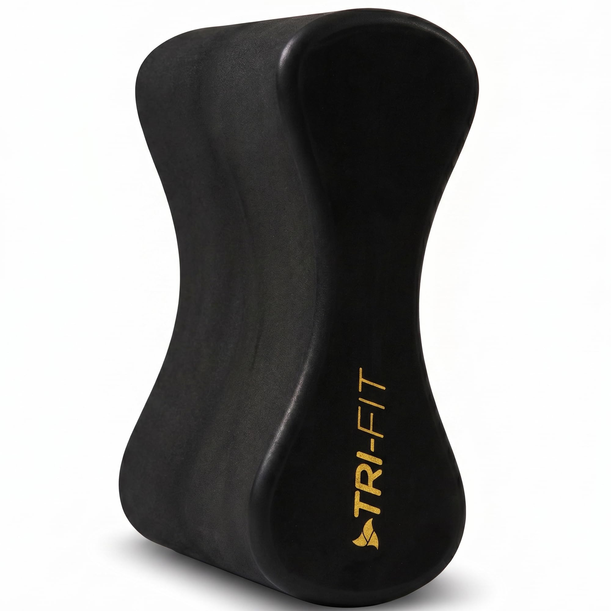 TRI-FIT Pull Buoy | Swimming Floats For Adults | High-Density EVA Foam Swim Float | Upper Body Stroke Training | Black Edition