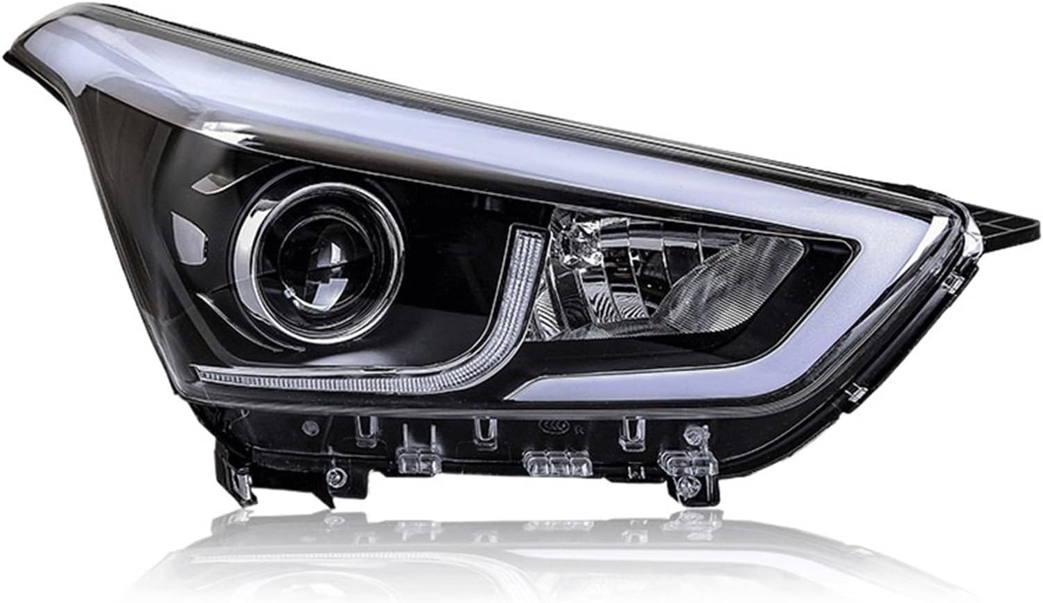 Compatible For Hyundai IX25 2015 2016 2017 Creta Headlights Turn Signal Light DRL Bi-Xenon Bi- High Beam Low Beam