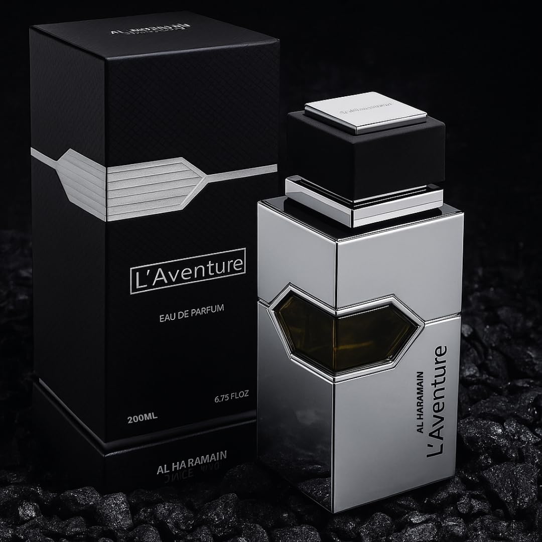 Al Haramain L' Aventure EDP 6.76 oz 200 ml Men, Clear - Image 3