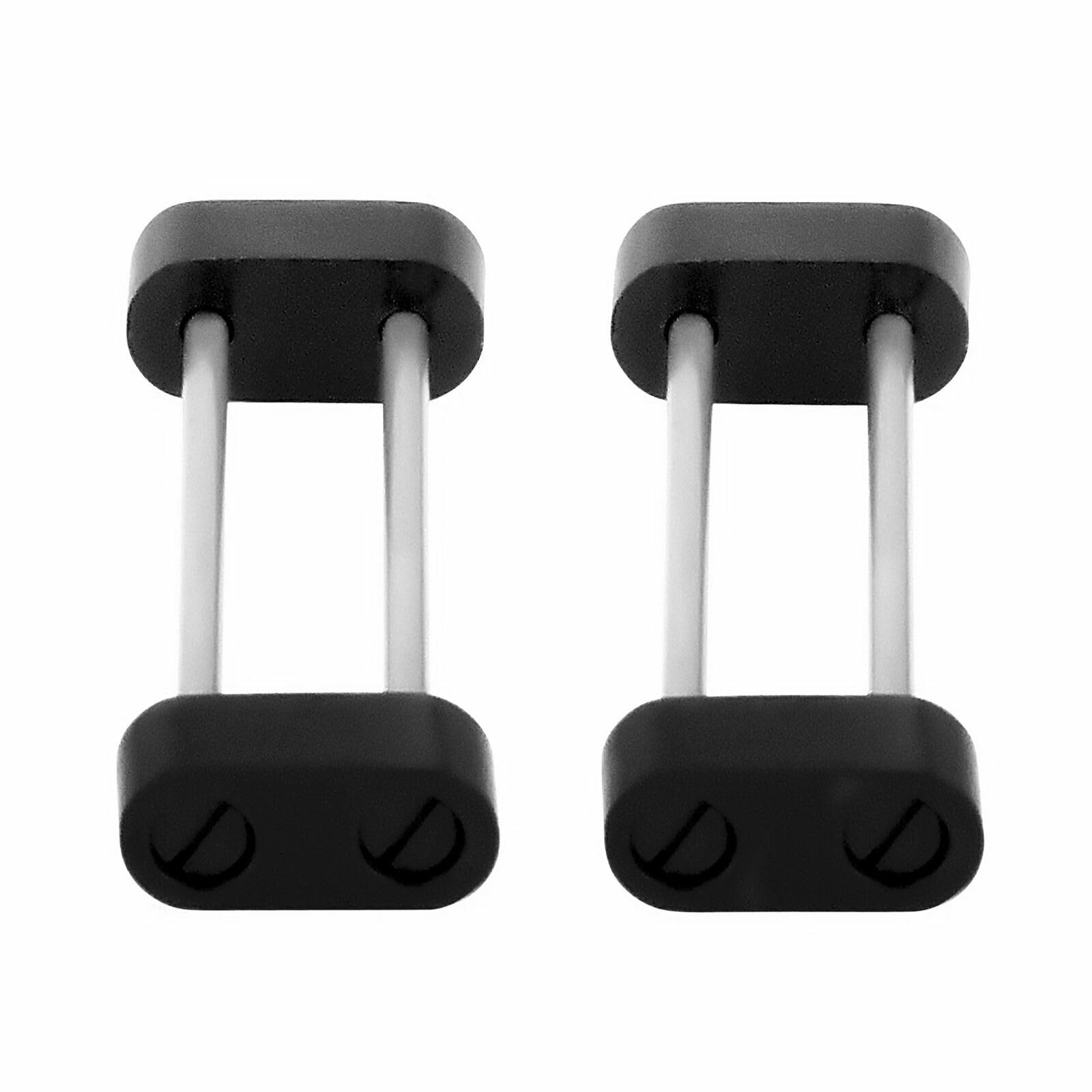 Ewatchparts Tube, Screw Adapter Lugs Set Compatible With Suunto Core Watch Rubber Band Strap Black Pvd