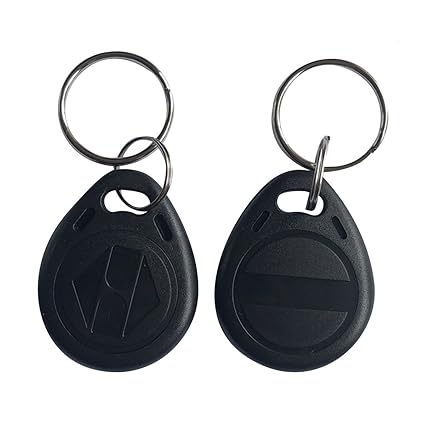 YARONGTECH 125khz RFID rewritable overwrite T5577 Key Fob (Pack of 100) (Black)