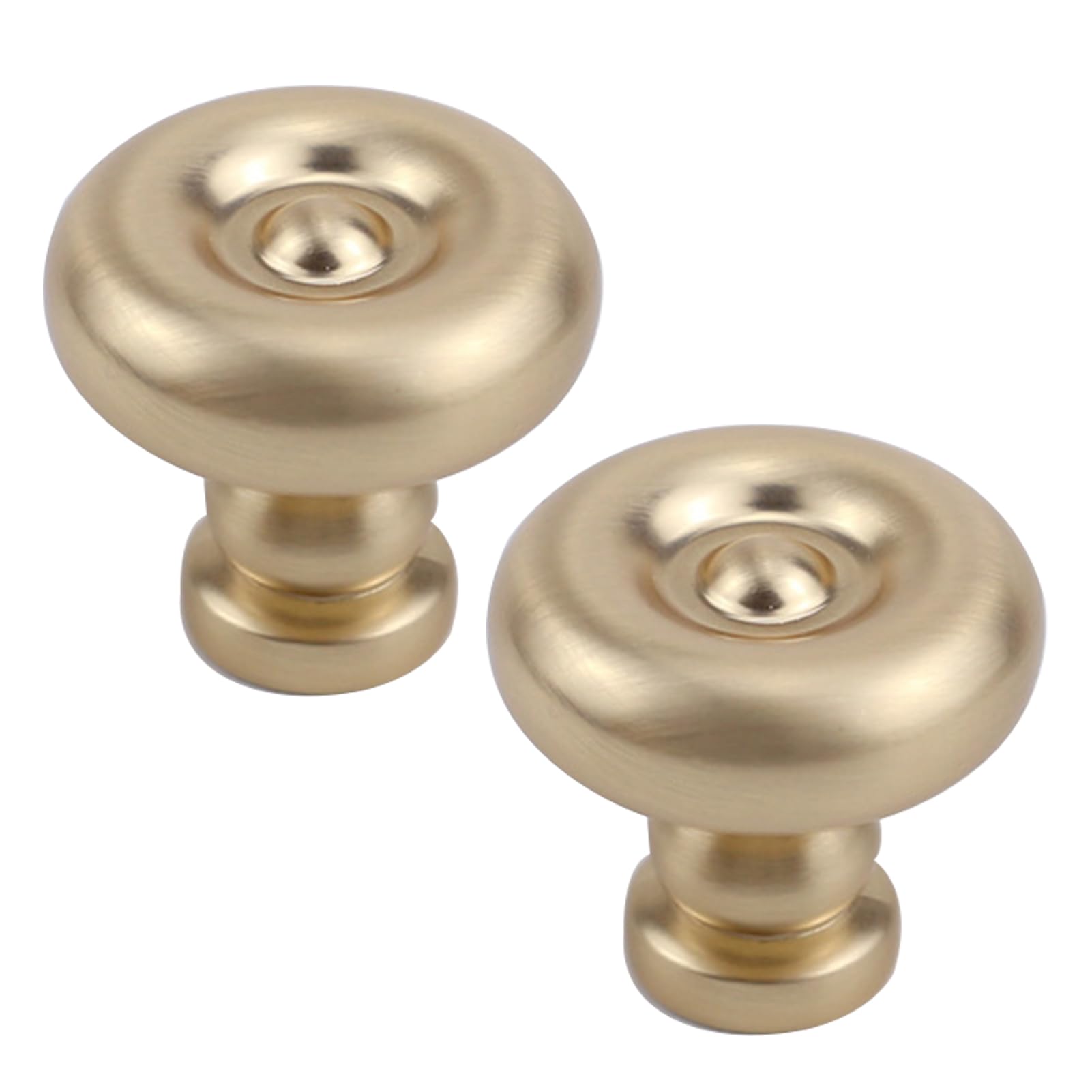 DSWZLQDXB Set of 2 Cabinet Pulls Zinc Alloy Cabinet Knobs Single-Hole Handle for Dresser,Drawer Door Kitchen Hardware Home Door Levers Modern Minimalist Style (Copper)