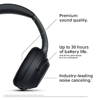 Sony WH-1000XM3 Bluetooth Wireless Over Ear Headphones with
