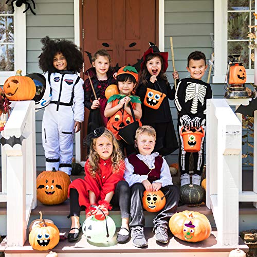 Happy Storm Pumpkin Stickers for Kids, 24 Sheets Jack o Lantern Face Stickers Pumpkin Decorating Kit Halloween Stickers Crafts Halloween Party Favors Supplies Activities Games Gifts for Kids — view 4
