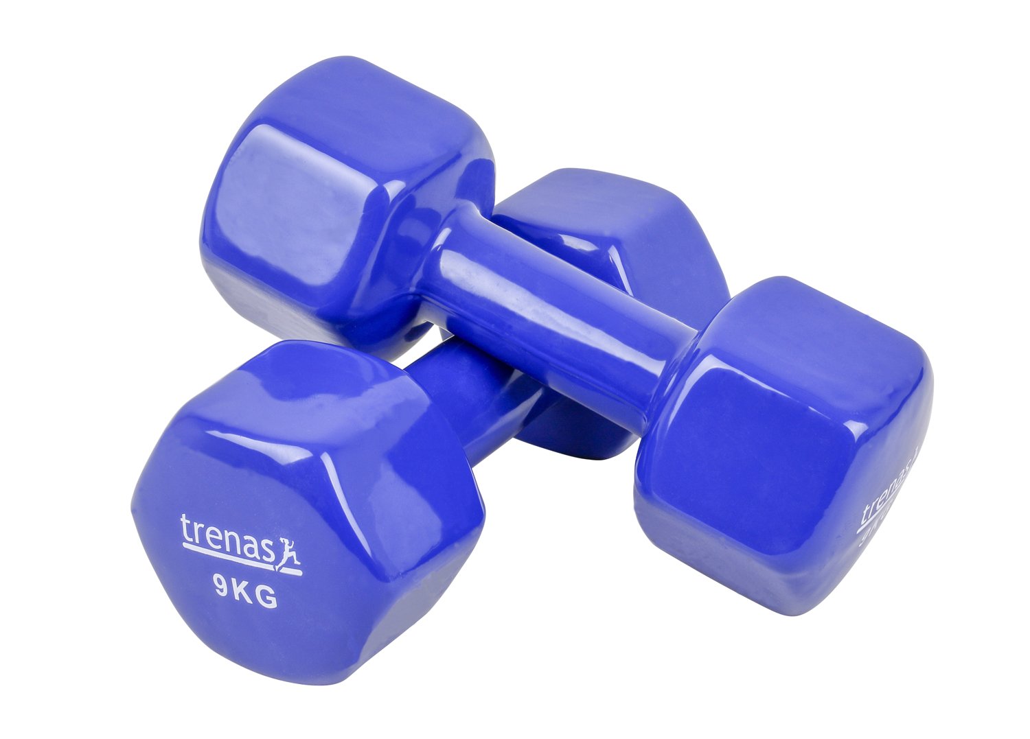 Kurzhanteln | 2er Set | Hantelset | je 9 kg | Hanteln für Frauen und Männer | Fitness und Krafttraining zuhause und im Fitnessstudio | 2 x 9 kg | Hexagon