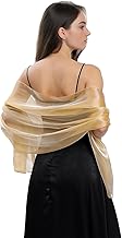 Women's Party Shawl Stoles for Weddings, Elegant Lightweight Stole Night Scarf Dress Shawl, 170 x 70 cm