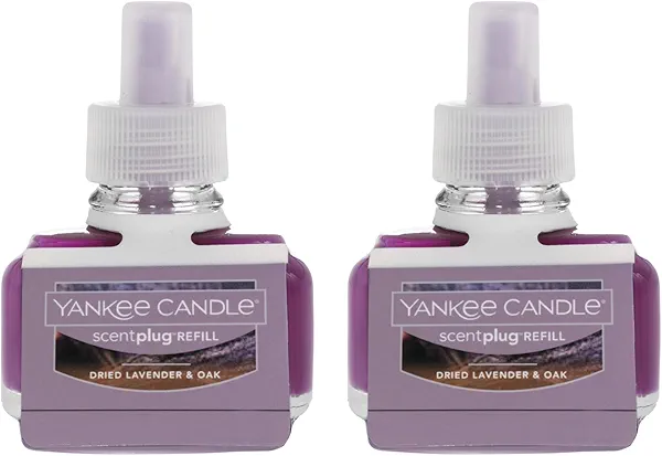 Yankee Candle ScentPlug Refill, Dried Lavender & Oak, 1 CT (Pack of 2)