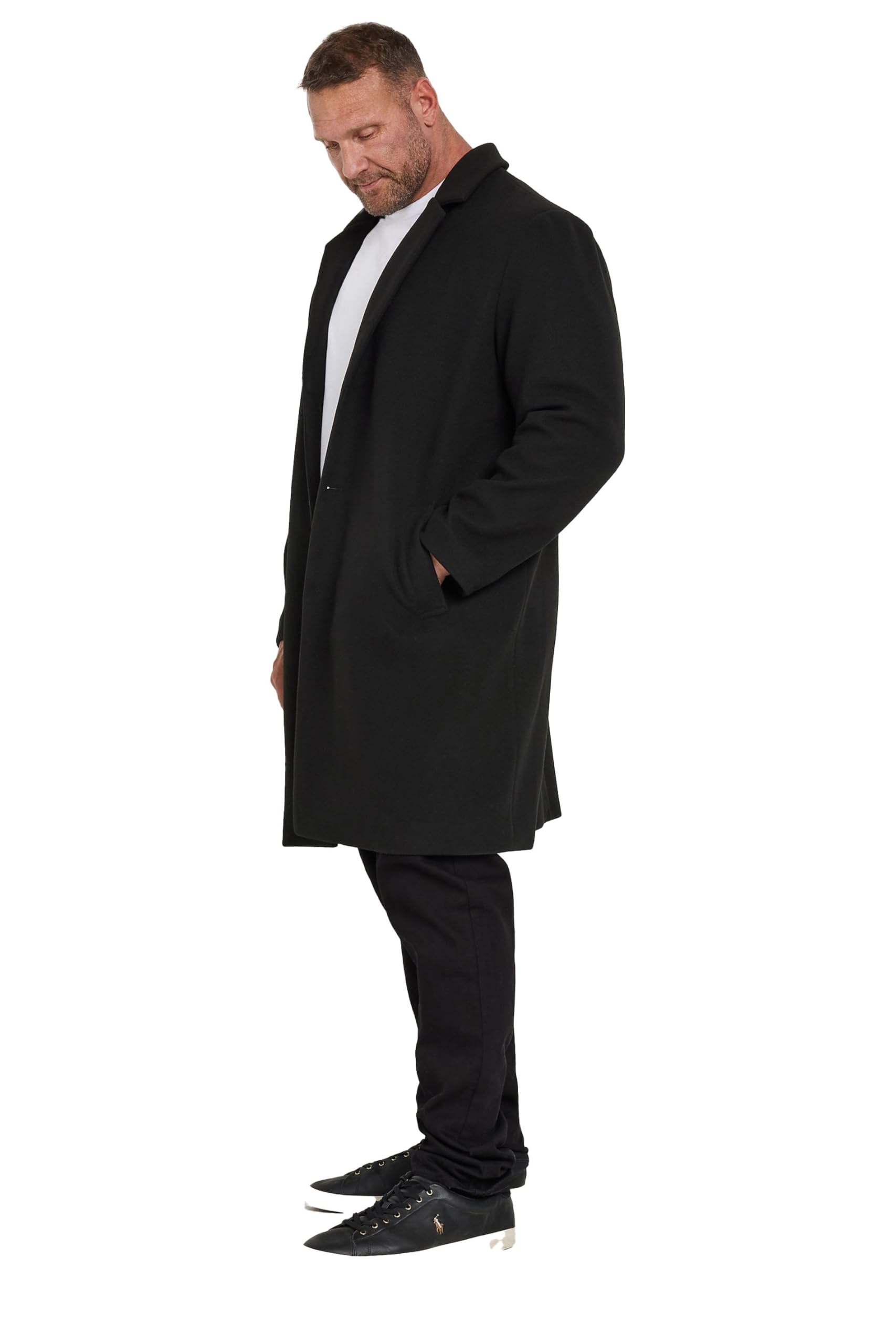 BadRhino Big & Tall Formal Overcoat - Men's - Plus Size Curve