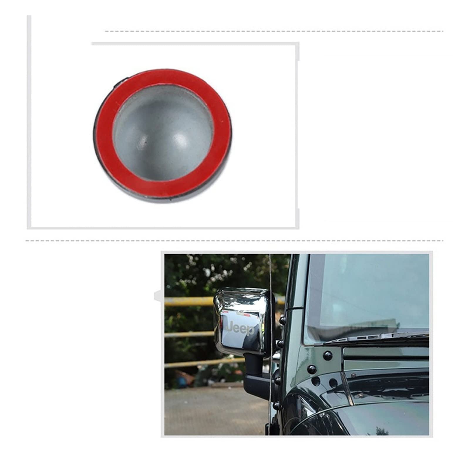 Amazon.co.jp: JDMTM 車外付けアクセサリー ABS Aピラーボルト保護装飾