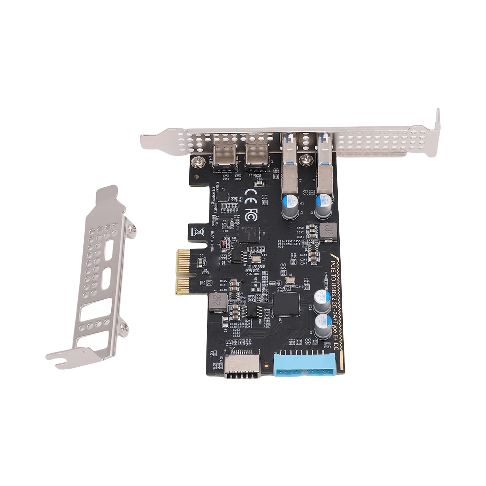 KIMISS Carte PCIe vers USB 3. Gen, Bande Passante de 10 Gbit/s, Carte