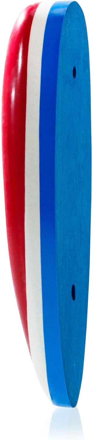 KICK-EEZ Rocker Grind-to-Fit Recoil Pad - Screw-On Sorbothane Buttstock Pad for Shotguns & Rifles - USA Patriot (Red/White/Blue) - Made in USA
