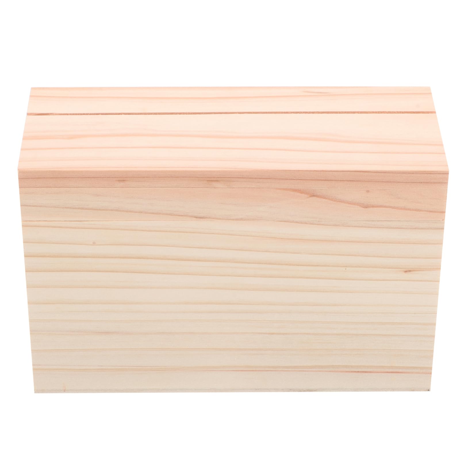 PRETYZOOM Wooden Recipe Organizer Kitchen Menu Storage Box for Cards Recipes and Decor