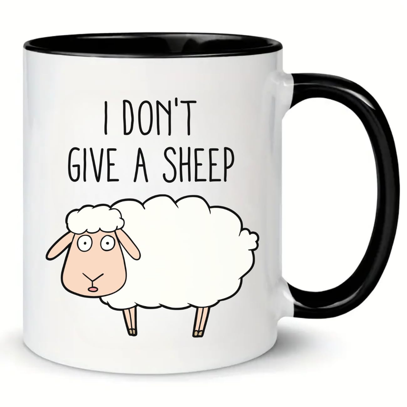 MissDaisy-Funny Sheep Coffee Mug, Sheep Lover Mug, Gift For Farmer, Sheep Gift, Sheep Lover Gift, Sheep Farmer Gift Tea Cup, I don't give a sheep