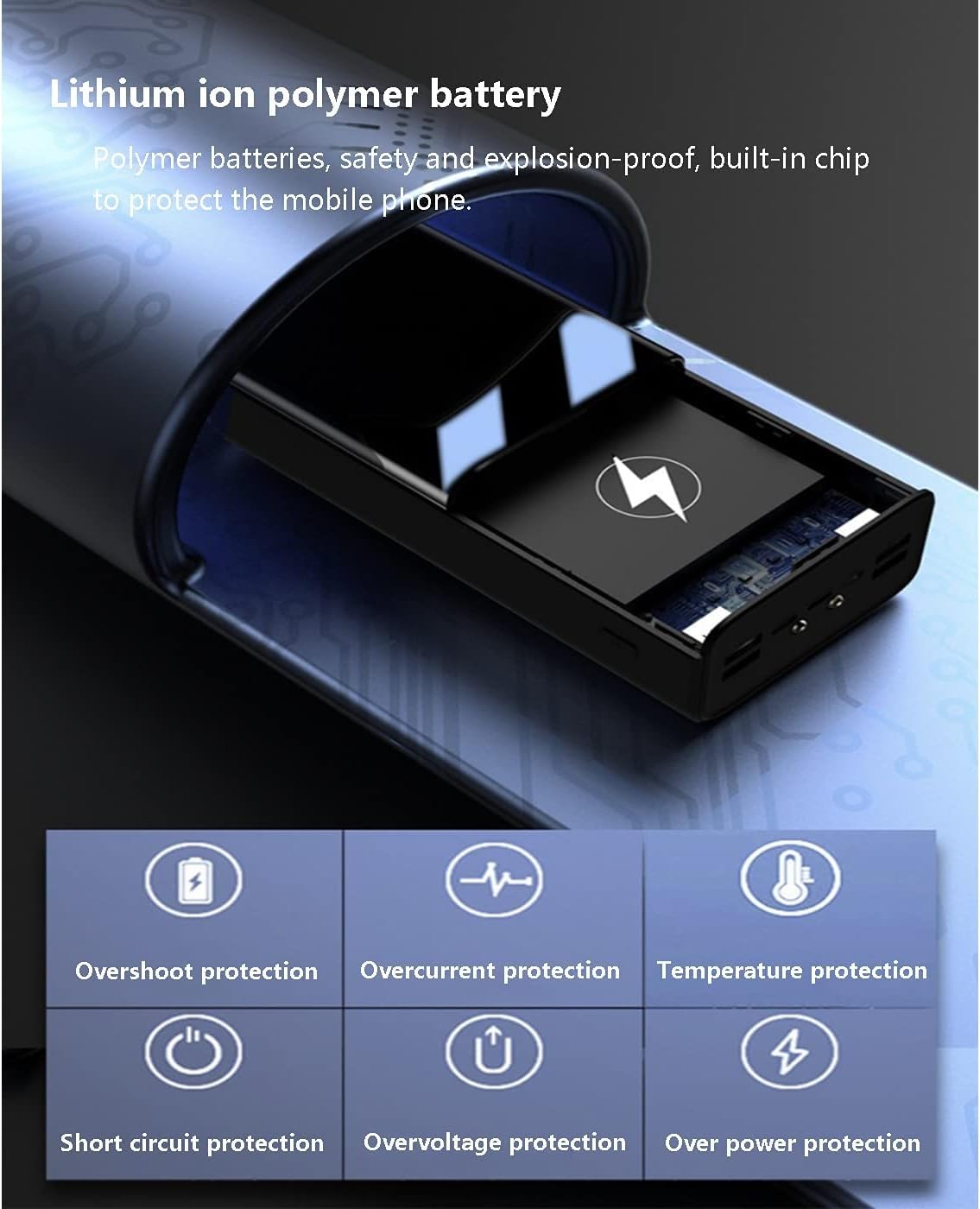 Banco De Energía Cargador Portátil USB 100000Mah Paquete De Batería De Alta Capacidad Con Pantalla Carga Rápida Para Todos Los Teléfonos Móviles Para Teléfonos Inteligentes, Tabletas, Consolas De Jueg