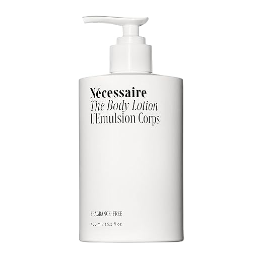 Nécessaire The Body Lotion - Fragrance-Free - Multi-Peptide Moisturizer - Firming Body Lotion for Women + Men. 2.5% Niacinamide. Non-Comedogenic + Hypoallergenic for Sensitive Skin – 450ml/15.2 fl oz