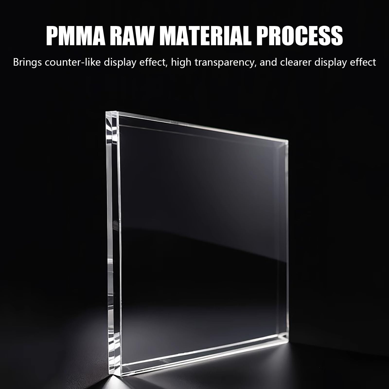 Acryl-Vitrine für Sammlerstücke mit LED-Licht, klare Vitrine, natürliches Bambusmaterial, einfach zu montieren, perfekt für Figuren und Erinnerungsstücke