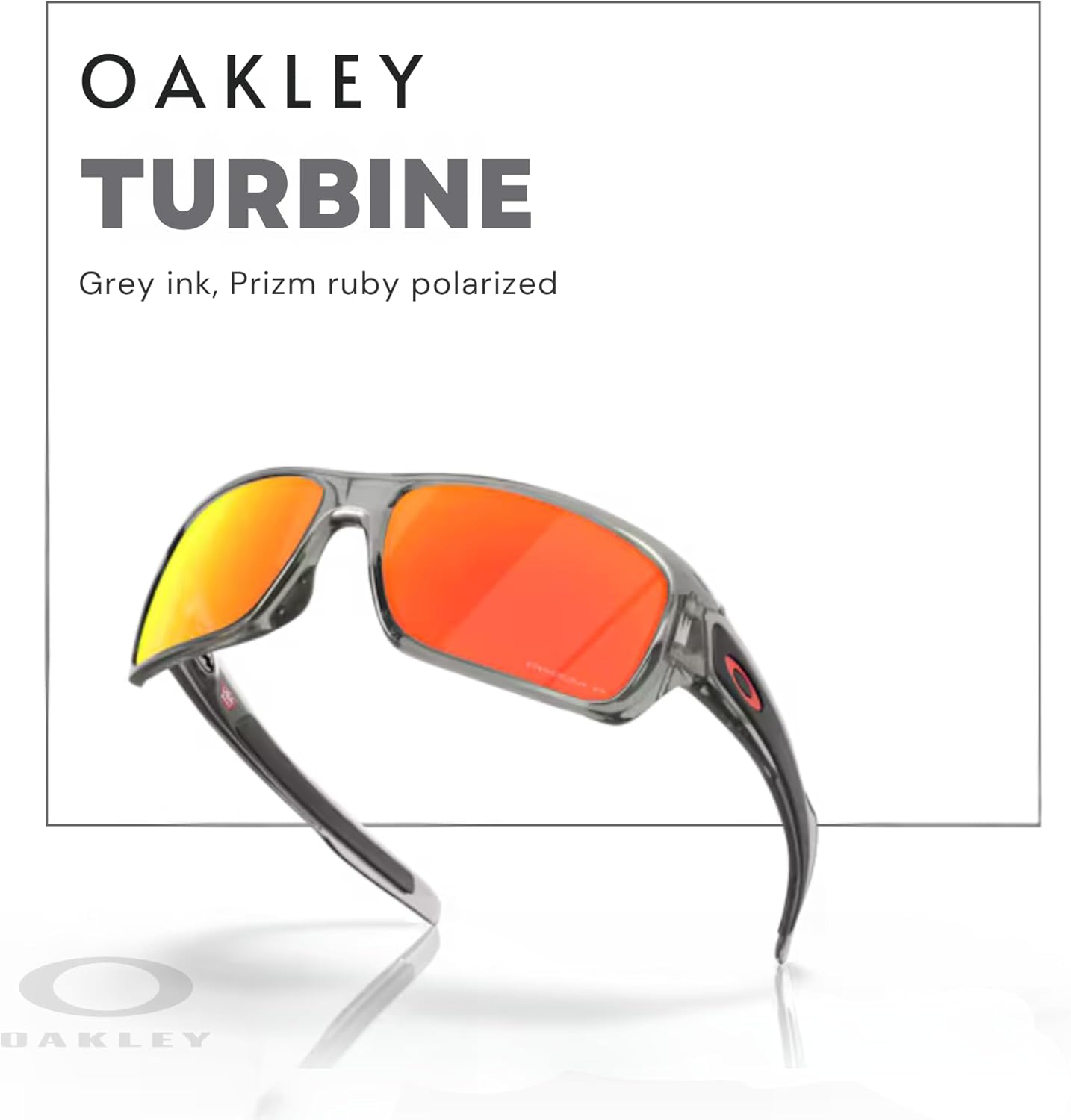 Oakley Turbine OO9263 Rectangular Sunglasses For Men+ Bundle Accessory Leash Kit, Microfiber Pouch