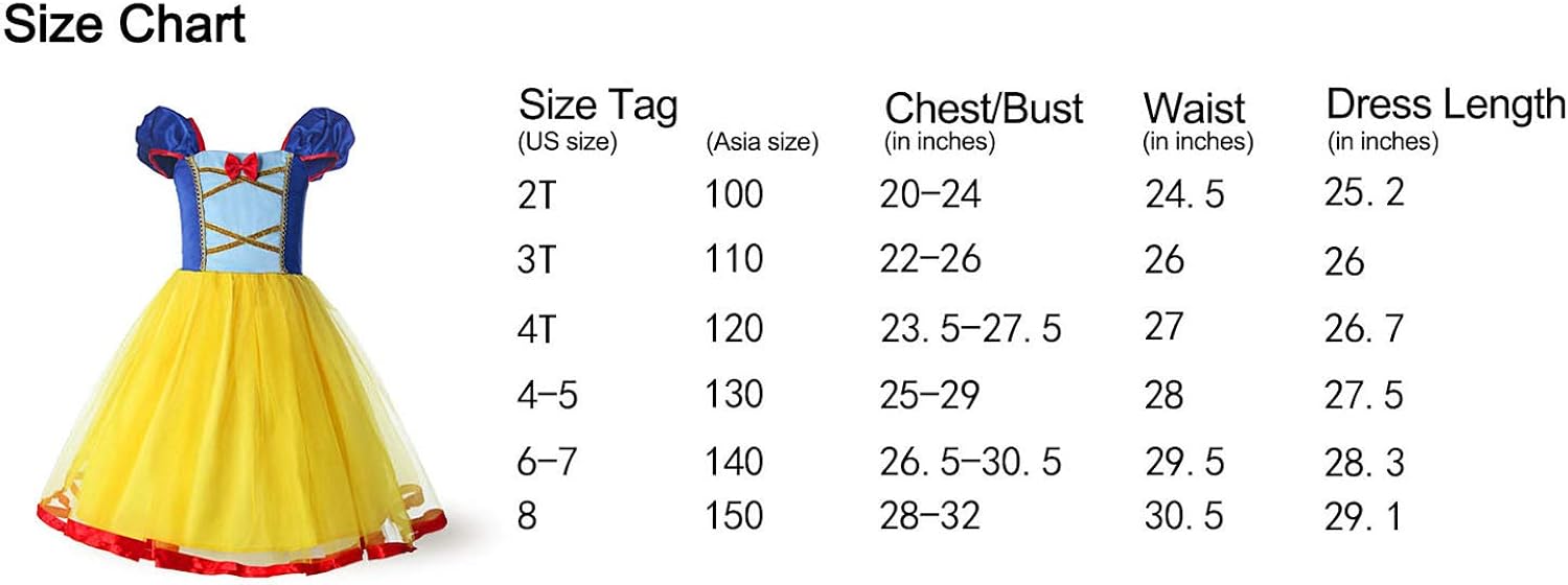 ReliBeauty Girls Elastic Waist Backless Princess Dress Costume : Clothing, Shoes & Jewelry