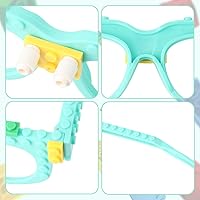 Vista 9 de Hxezoc 12 piezas de ladrillos de construcción DIY gafas bloques de construcción juegos para niños Bloque de construcción creativo suministros