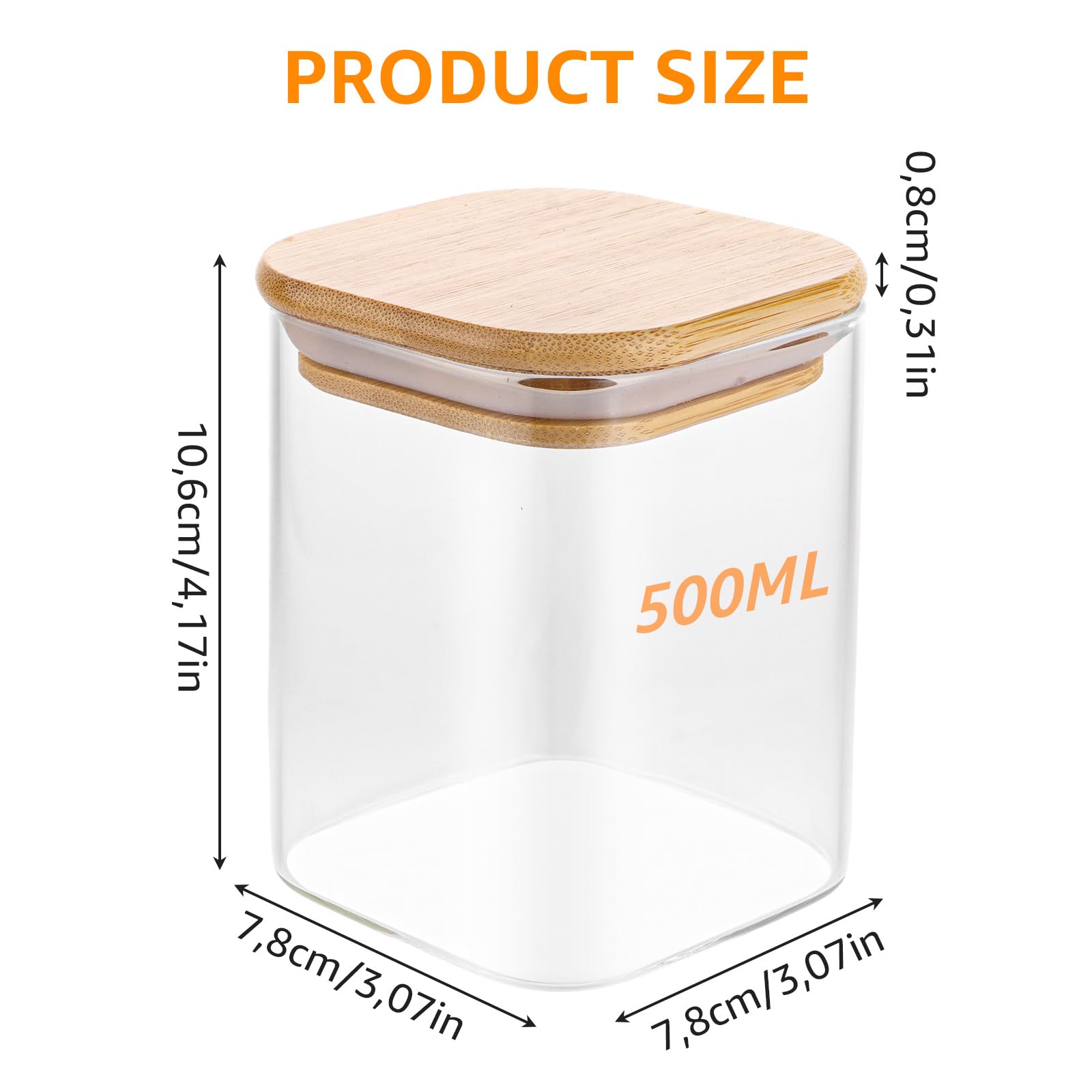 Voorraadpot Met Kurk Deksel - Taart / Food Storage