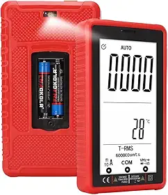 Multímetro Digital Automático de Alta Precisão | Detecção NCV sem Contato | CAT III 600V | Kit Completo (Cabos, Termopar) para Eletricistas e Automotivo​