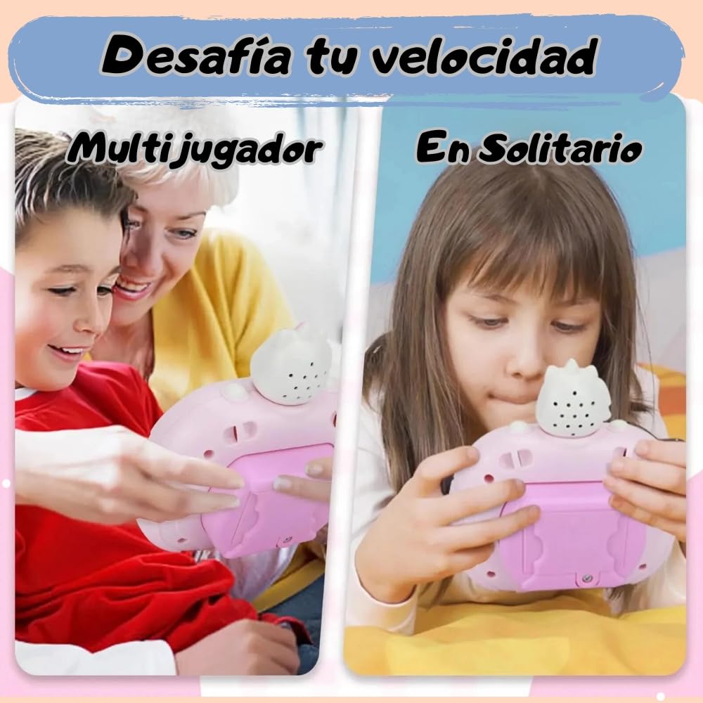 Nannodino Pop It Electrónico Con Luz LED Y Sonido – 6 Juegos En 1, Juguete Educativo Sensorial Para Niños De 6 A 10 Años, Incluye Correa Y Destornillador, Instrucciones En Español