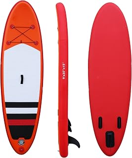 Inflatable Stand Up Paddle Board Surfboard SUP Board 9'*30"*6" with Adjustable Paddle Carry Bag Manual Pump Repair Kit Removable Fin for All Skill Levels
