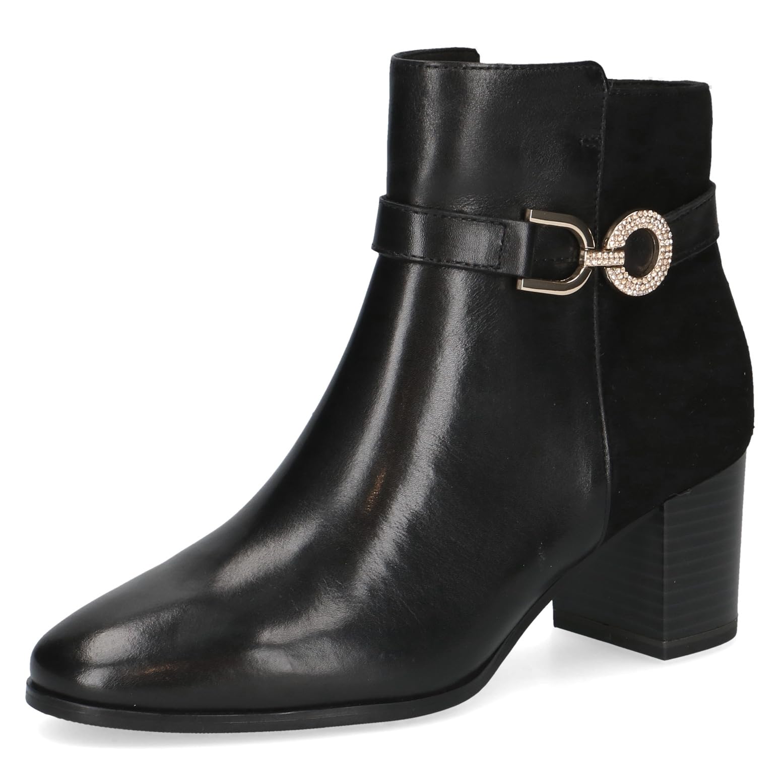 CAPRICE Damen Stiefeletten aus Leder mit Blockabsatz