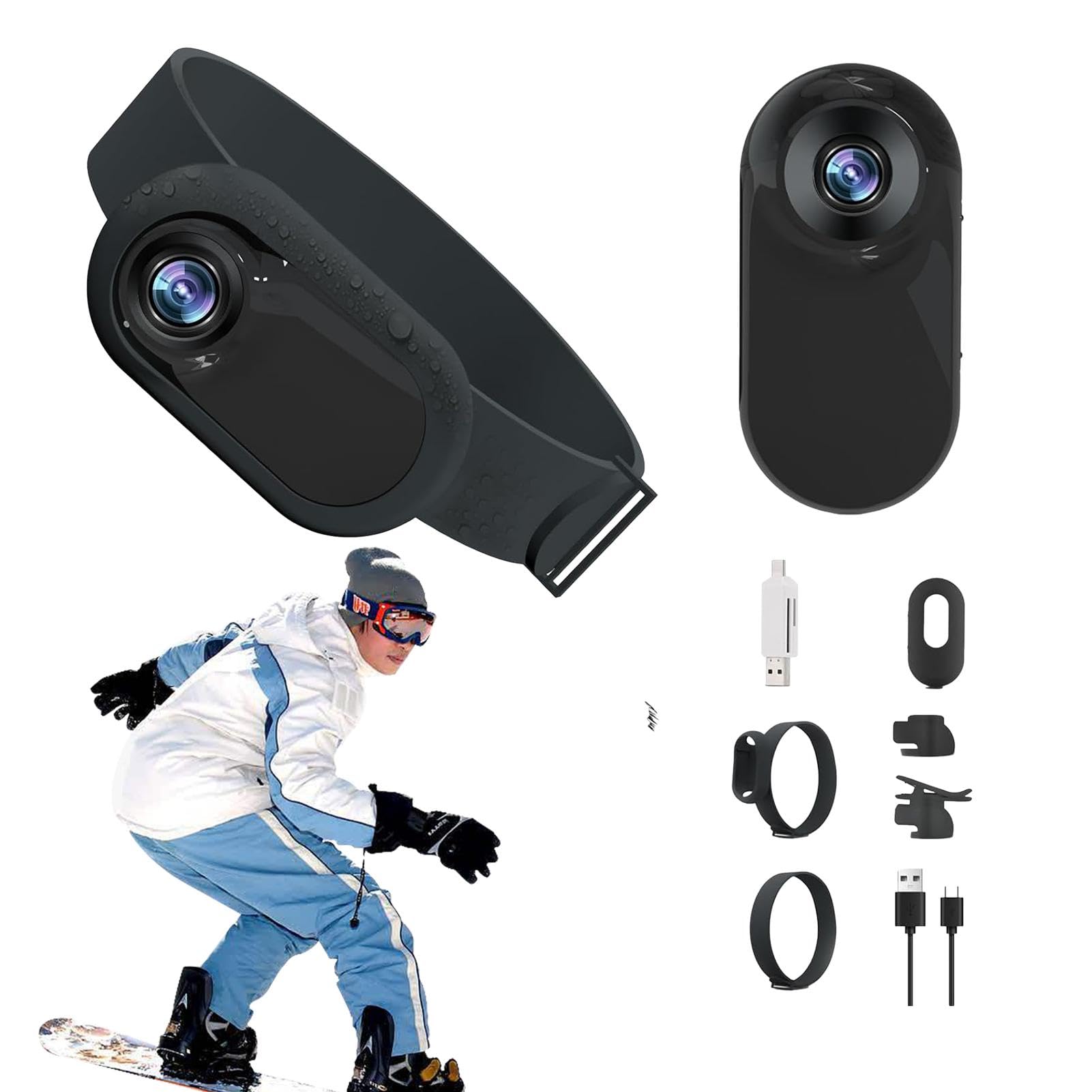 Cámara con Collar para Gatos para Mascotas, Mini Cámara De Acción con Cámara Corporal, Cámara Oculta, Collar para Gatos, Cámaras Y Monitores Inalámbricos, Cámara con Collar Estable