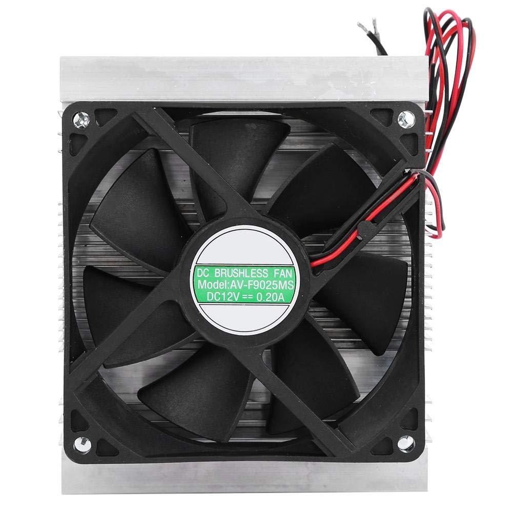 Module de refroidissement thermoélectrique Peltier 60 W XD-35 à refroidissement par air avec dissipateur thermique - Kit DIY pour petits espaces (With Cold End Fan)
