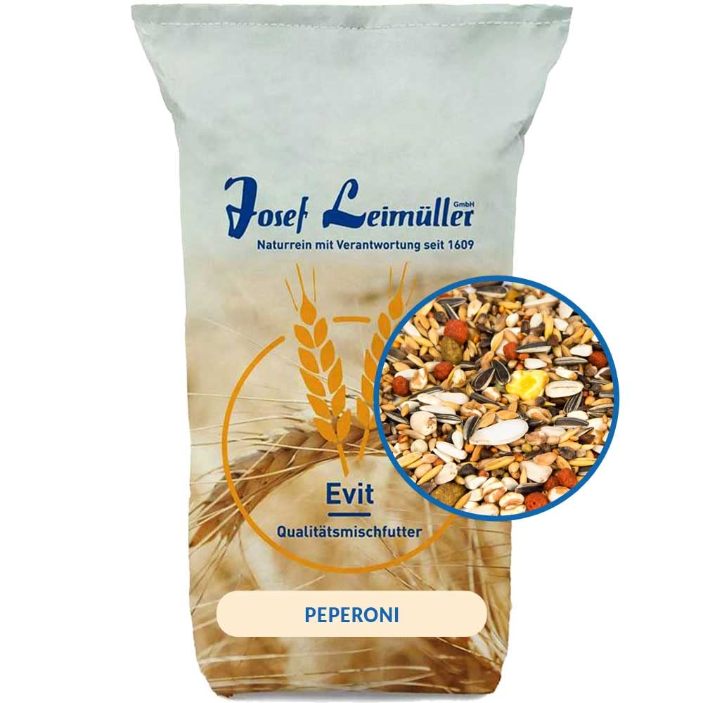 Leimüller Papageienfutter mit Pepperoni 20 kg Papageien Großsittiche Vögel