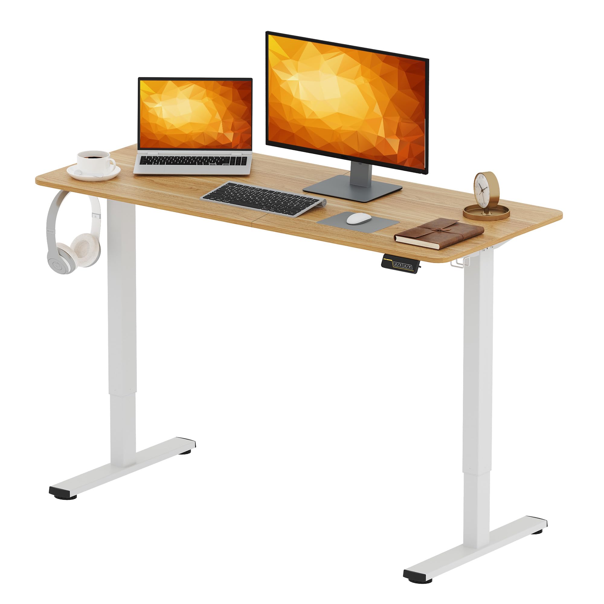 電動 昇降デスク 1枚天板（幅115cmX奥行55cm）スタンディングデスク Amazon | SHIDOZO 電動 昇降デスク 1枚天板（幅115cmX奥行55cm