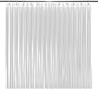 Vista 25 de LiBa Cortina de ducha para baño, cortina de ducha de plástico impermeable, PEVA de alta calidad, no tóxica con ojales a prueba de óxido, calibre 10