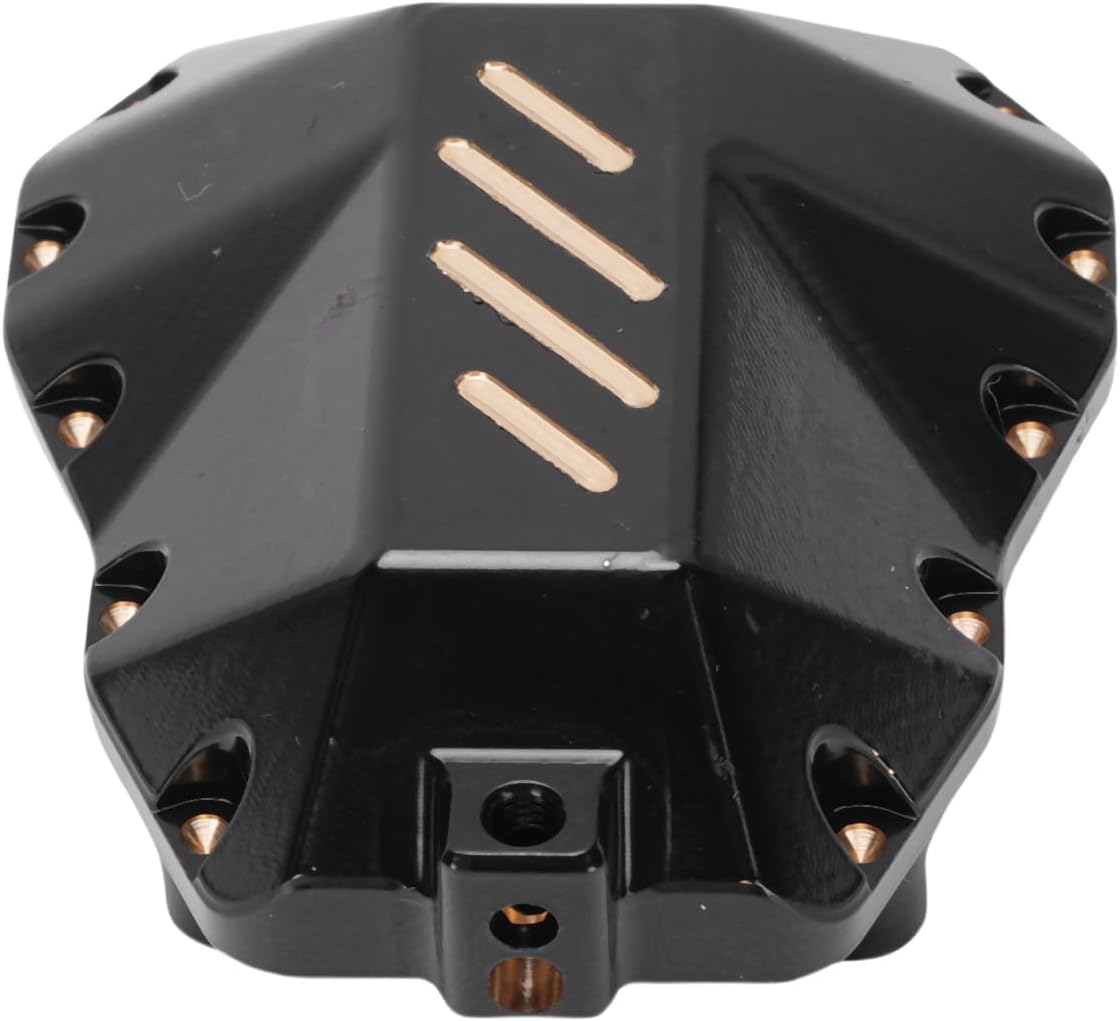 Bediffer Brass Diff Cover Enhancing Stability for MK07 RC Crawler Black Gold Front Rear Axle for Off Road Enthusiasts