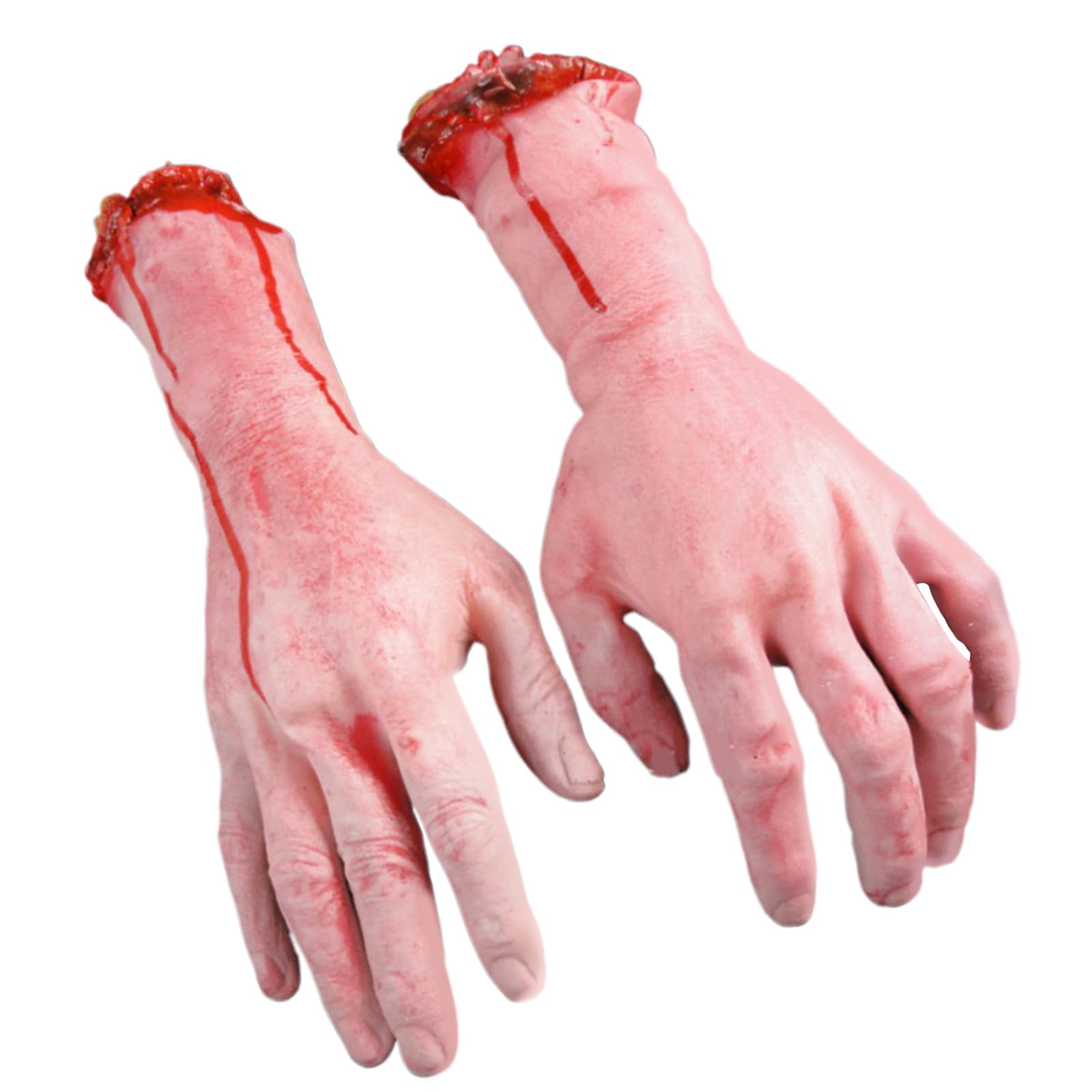 Maxtonser Halloween Bloody Cloth Strips Blood Bandage Severed Hands Scary Cloth Dead Body Part Haunts House Decorations