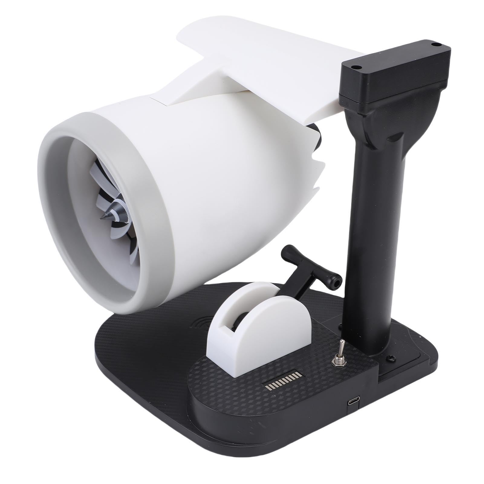 Pongnas Ventola Scrivania a Forma di Ventola per Ventole per Turbina Desktop con Umidificatore 3 in 1 velocità Regolabile 4000 Giri/Min 4000 Giri/Min. (Luce rossa)