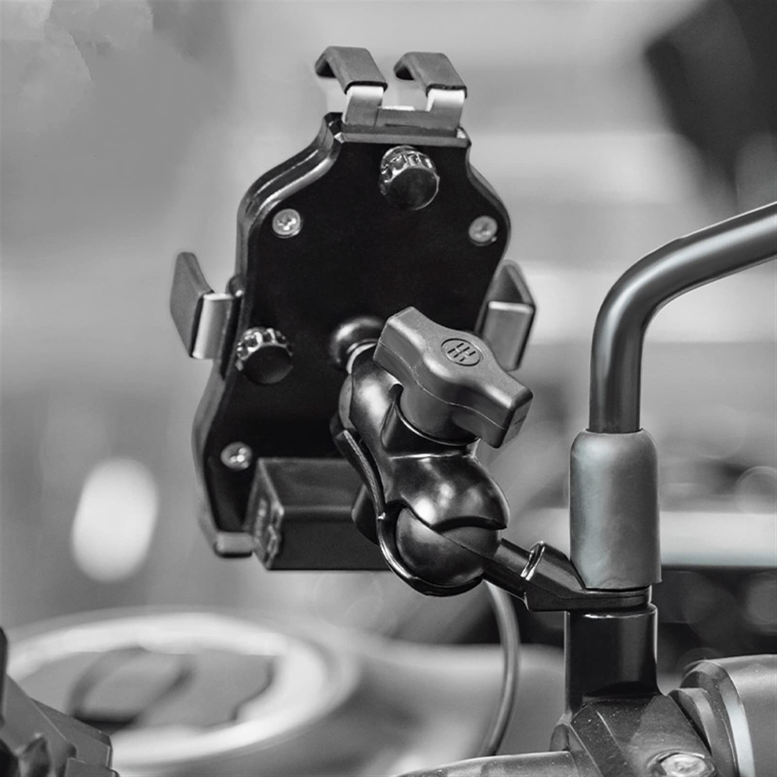 Dla YAMAHA TRACER 700/GT 900/GT Tracer 700/900 Gt 2018-2022 Motocykl CNC Kierownica Uchwyt Na Telefon Komórkowy GPS Wspornik Stojakowy Mocowanie Motocyklowe (Kolor : Screw)