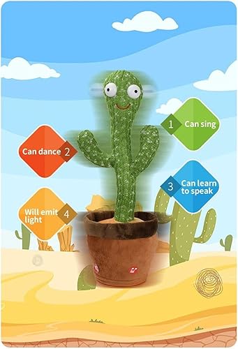Miniatura 3 de Juguete de cactus bailarín (clásico) - Recargable