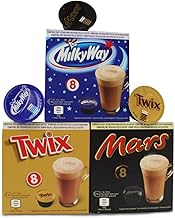 Dolce Gusto Boissons au Chocolat - 24 Capsules (8 Mars + 8 Twix + 8 Milky Way)