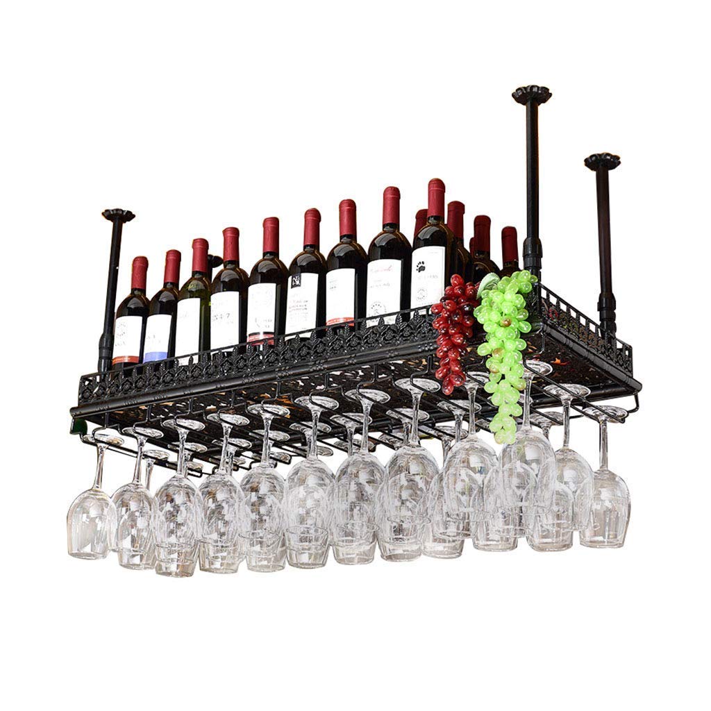 Supports à verres à pied en fer forgé, présentoir haut de gamme 80x35cm
