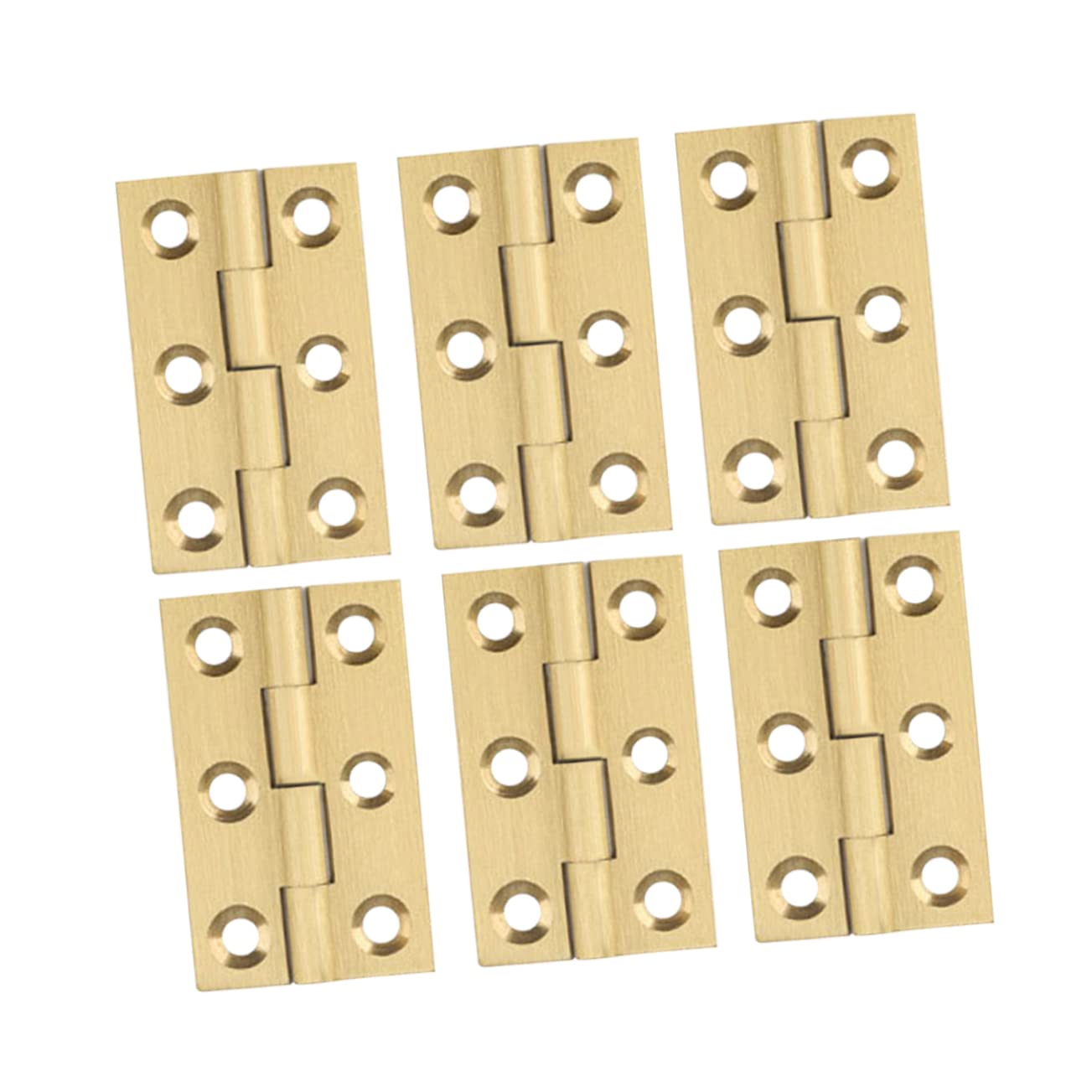 UKCOCO 6pcs Bearing Door Hinge Mini Hinge Interior Hinges Brass Hinges Small Flat Hinges Barn Door Hinges Spring Door Hinge Bisagras Hinges for Kitchen Replacement Stainless Steel Pizza