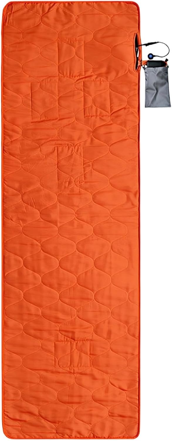 78.7 X 24.4 in USB Heated Sleeping Pad, 3 Heat Levels, Foldable Electric Warmer with Storage Bag, Perfect for Indoor, Camping, Yoga