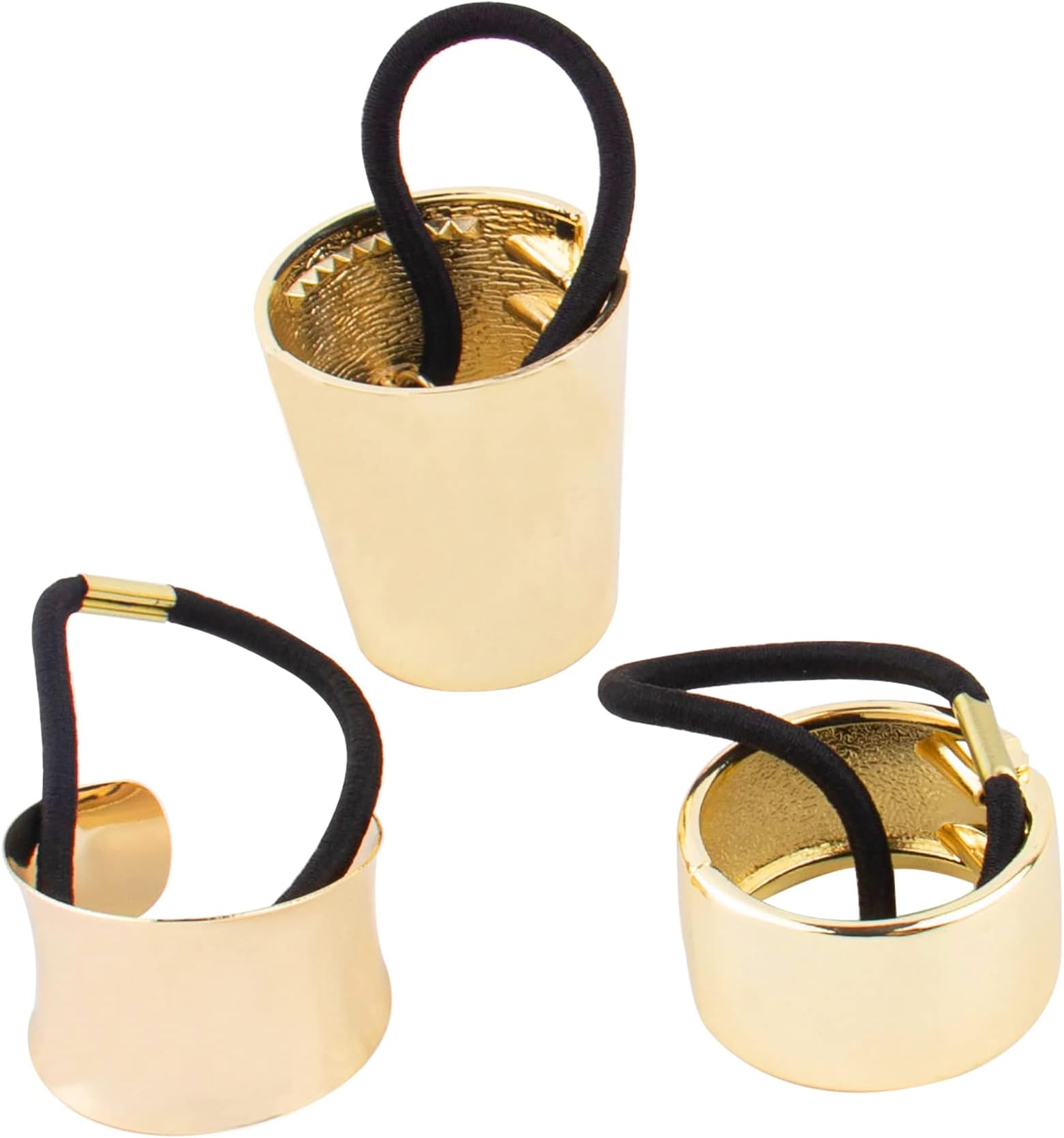 Metal Hair Ties Gothic Punk, Women Girl Metal Elastic Hair Clips Ponytail Hair Cuff