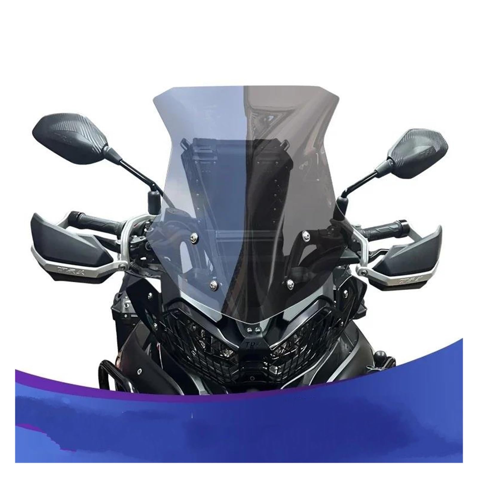 Parabrezza moto Per Benelli Per TRK702 Per TRK702X Per TRK 702 702X Moto Parabrezza Parabrezza Deflettori Del Vento Anteriore In Vetro Trasparente Cupolino Del Motociclo Deflettore Aria(C47CM)