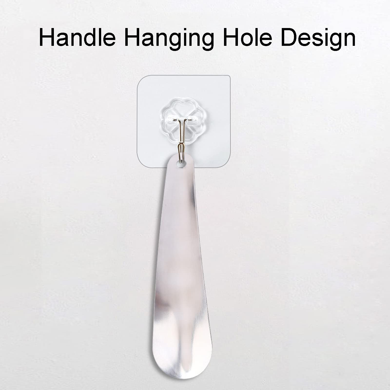 luoshaPUCY Calzascarpe Universali, Calzante per Scarpe con Foro Facile da Appendere, Acciaio Inossidabile Shoe Horn 16cm, Adatte per Tutte Le Scarpe