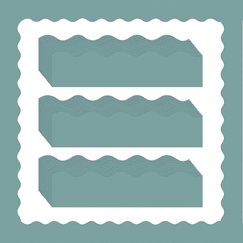 Containlol Bordes para decoración de tablón de anuncios, 118 pies, colorido tablero de anuncios festoneado, bordes de tablero de anuncios para