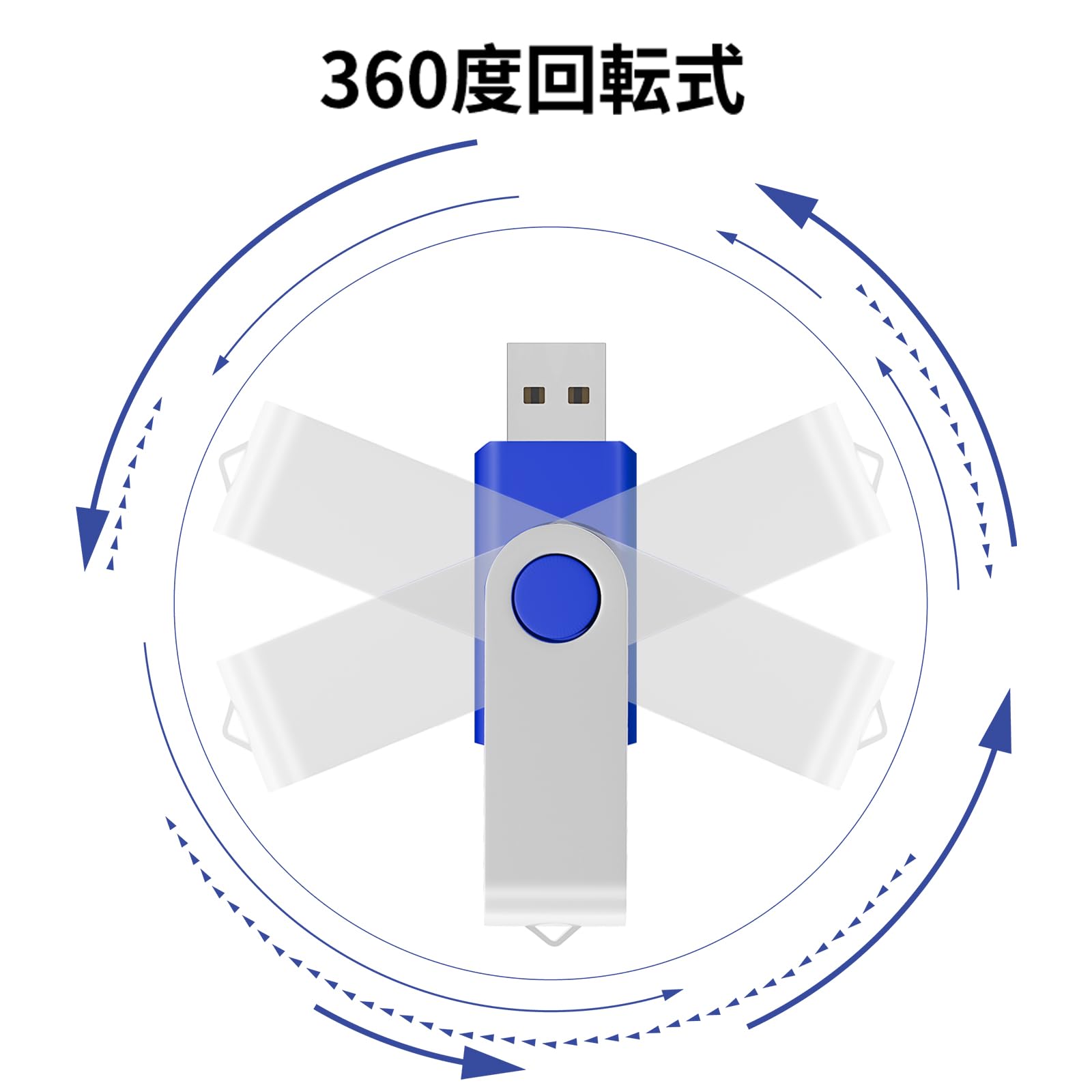 Amazon | TEWENE USBメモリ 8GB 10個セット 10色 回転式