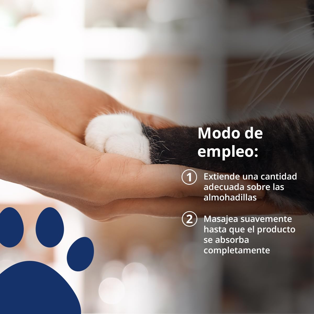 Gel Protector de Almohadillas para Gato con Aloe Vera - Previene Grietas y Heridas - Repara e Hidrata - Fórmula con pH Adaptado y Extracto Natural - 60 ml