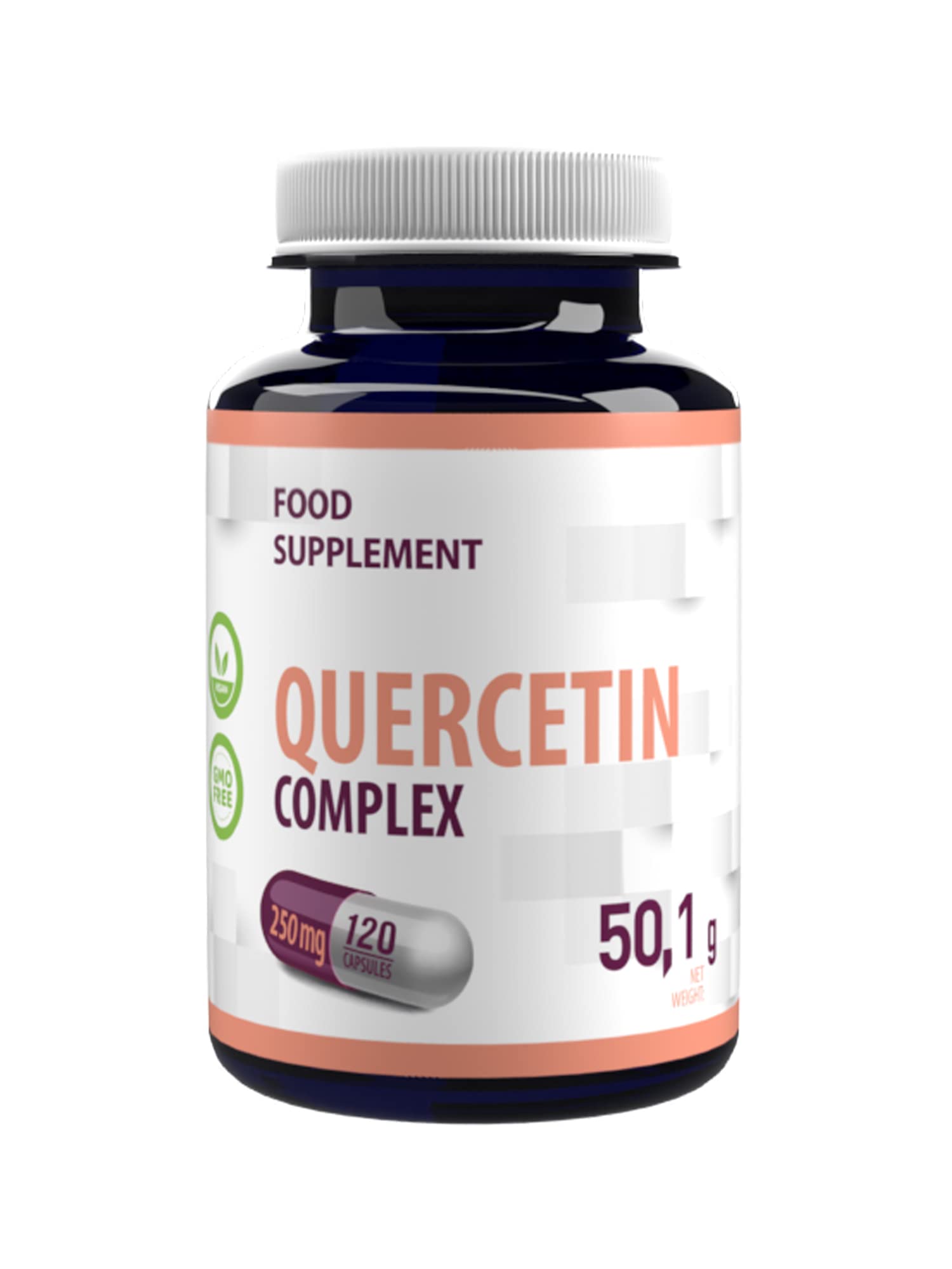 Quercetin Complex 500mg Serving 120 Vegan Capsules, 3rd Party Labs Tested, High Strength, No Fillers or Bulkers